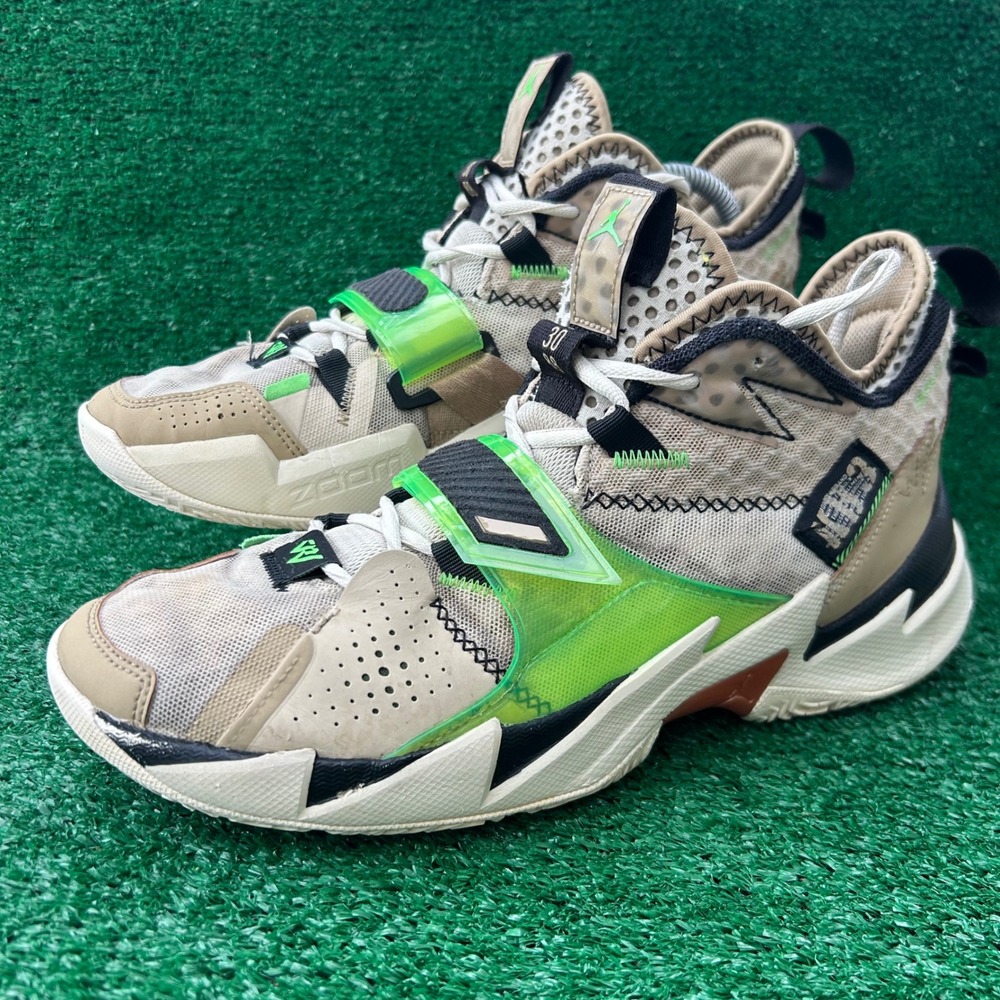 Jordan Why Not Zer0.3 The Family Tan Black Green CD3003-200 Mens 9.5